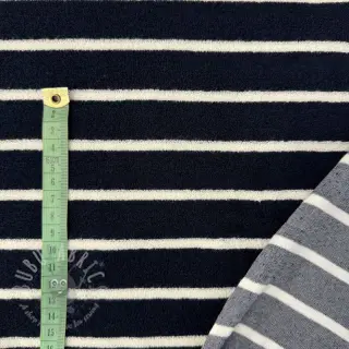 Frotte YARN DYED Stripe BIG dark blue