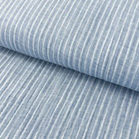 Dvojitá gázovina/mušelín YARN DYED Stripes light blue