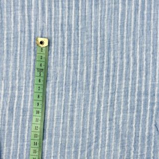 Dvojitá gázovina/mušelín YARN DYED Stripes light blue