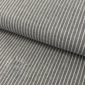 Muślin double gauze YARN DYED Stripes grey