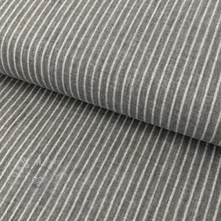 Muślin double gauze YARN DYED Stripes grey