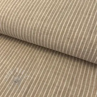 Muślin double gauze YARN DYED Stripes taupe