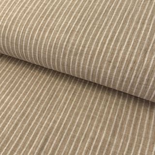 Muślin podwójny YARN DYED Stripes taupe