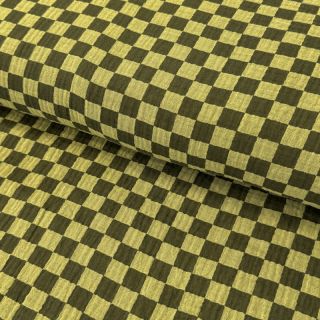 Muślin podwójny DOUBLE SIDED Full check green