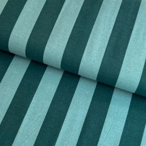 Tkanina bawełniana FLANNEL Stripes petrol