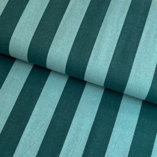 Bawełniana tkanina FLANNEL Stripes petrol
