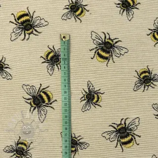 Tkanina dekoracyjna gobelinowa PREMIUM Bumble Bee Family