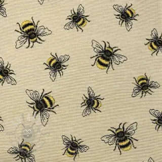 Tkanina dekoracyjna gobelinowa PREMIUM Bumble Bee Family