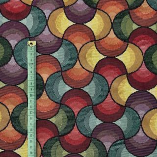 Tkanina dekoracyjna gobelinowa PREMIUM Graphic Wave Scale
