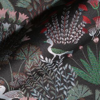 Tkanina dekoracyjna jacquard Botanic Paradise Bird