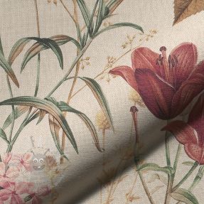 Tkanina dekoracyjna Linenlook premium Flower Dreamy Field digital print