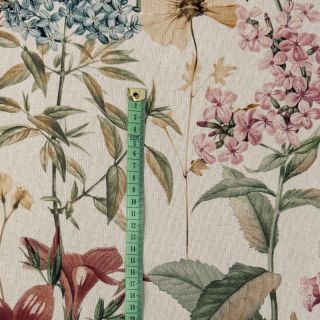 Tkanina dekoracyjna Linenlook premium Flower Dreamy Field digital print