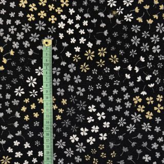 Tkanina dekoracyjna jacquard Flower Mix Sprinkle metallic deluxe