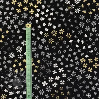 Tkanina dekoracyjna jacquard Flower Mix Sprinkle metallic deluxe