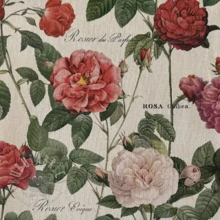 Tkanina dekoracyjna Linenlook premium Vintage Rose Garden digital print