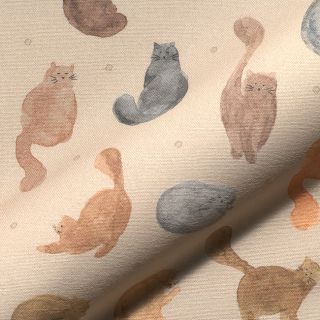 Tkanina dekoracyjna Cat Furry Friend digital print