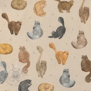 Tkanina dekoracyjna Cat Furry Friend digital print