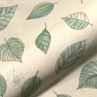 Tkanina dekoracyjna Handpainted Leaf Art digital print