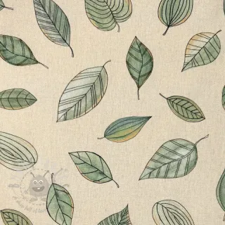 Tkanina dekoracyjna Handpainted Leaf Art digital print