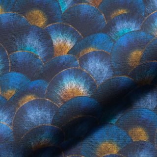 Tkanina dekoracyjna Scale Peacock Feather digital print
