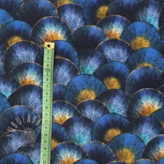 Tkanina dekoracyjna Scale Peacock Feather digital print