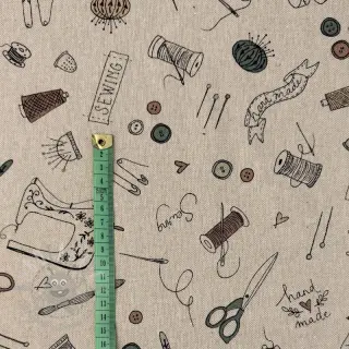 Tkanina dekoracyjna Linenlook Sewing Doodle Craft