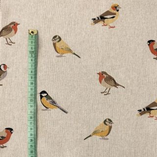 Tkanina dekoracyjna Linenlook Tiny Garden Birds