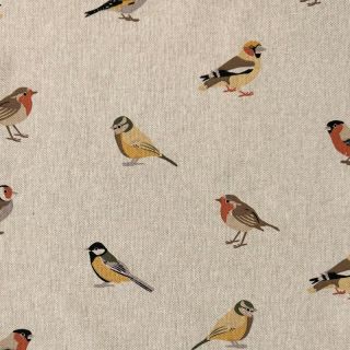 Tkanina dekoracyjna Linenlook Tiny Garden Birds