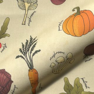Tkanina dekoracyjna Veggie Harvest Garden digital print