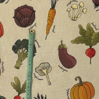 Tkanina dekoracyjna Veggie Harvest Garden digital print