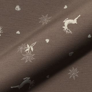 Tkanina dekoracyjna jacquard DOUBLE FACE Landhaus Mixed Icon taupe