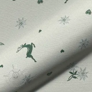 Tkanina dekoracyjna jacquard DOUBLE FACE Landhaus Mixed Icon forest green