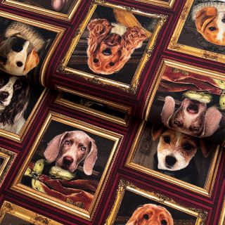 Tkanina dekoracyjna Dogs Golden Age digital print