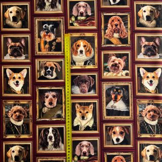 Tkanina dekoracyjna Dogs Golden Age digital print