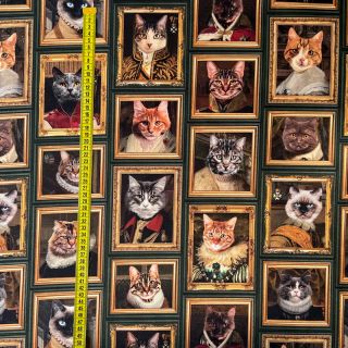 Tkanina dekoracyjna Cats Golden Age digital print
