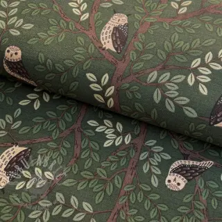 Tkanina dekoracyjna premium Forest Wood Owl