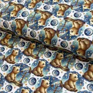 Dzianina Mini animals design A digital print