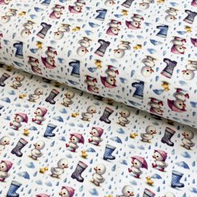 Dzianina Olly and friends design D digital print