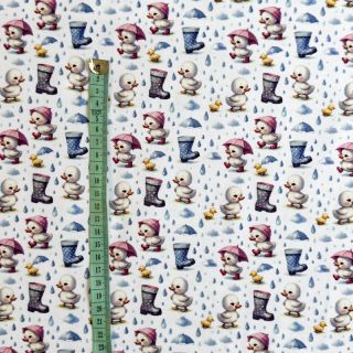 Dzianina Olly and friends design D digital print
