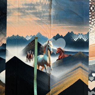 Dzianina dresowa Desert Horses PANEL digital print