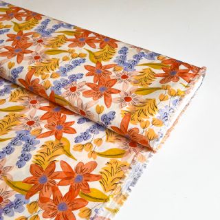 Wiskoza RADIANCE Old flowers digital print