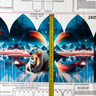 Dzianina dresowa Polar PANEL SET digital print