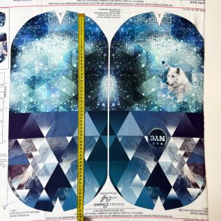 Dzianina dresowa Ice Crystals PANEL SET FOR ADULTS digital print