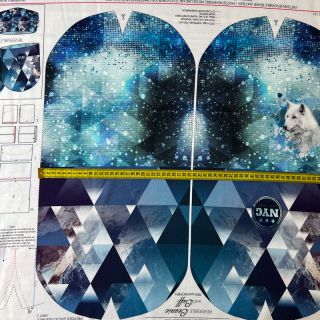 Dzianina dresowa Ice Crystals PANEL SET FOR ADULTS digital print