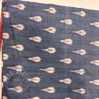 Bawełniana tkanina IKAT jeans 2 klasa