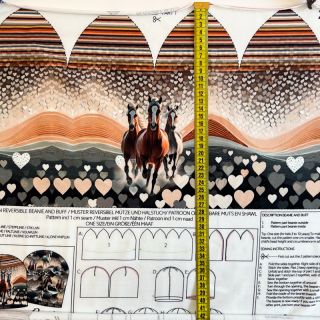 Dzianina dresowa Desert Horses PANEL SET digital print