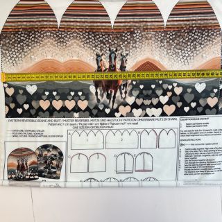 Dzianina dresowa Desert Horses PANEL SET digital print