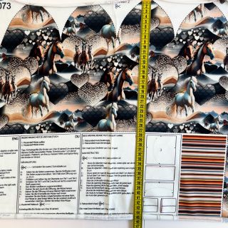 Dresówka Desert Horses PANEL SET digital print