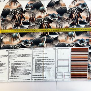 Dzianina dresowa Desert Horses PANEL SET digital print