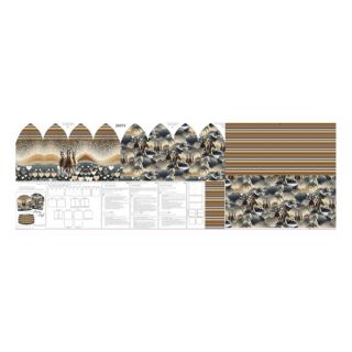 Dzianina dresowa Desert Horses PANEL SET digital print
